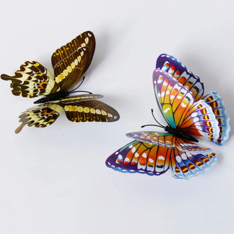 12 шт. настенные 3d наклейки в виде бабочек|wall sticker|3d butterflybutterfly decals |