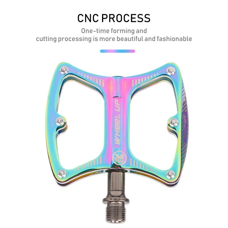 

Latest Colorful MTB Bicycle Pedals Aluminum Foot Platform Non-Slip Sealed Bearing Lightweight Electroplating DIY Accessories