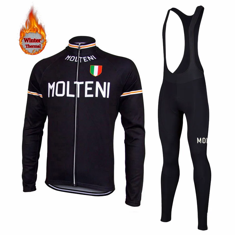molteni Зимняя Теплая Флисовая одежда для велоспорта, комплект из Джерси, теплая одежда для велоспорта, одежда для верховой езды, Ropa Ciclismo