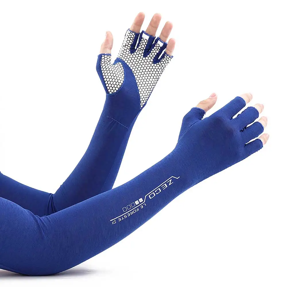 

1 Pair Arm Sleeves Summer Sun UV Protection Ice Cool Cycling Running Fishing Climbing Driving Arm Cover Warmers for Men Outdoor
