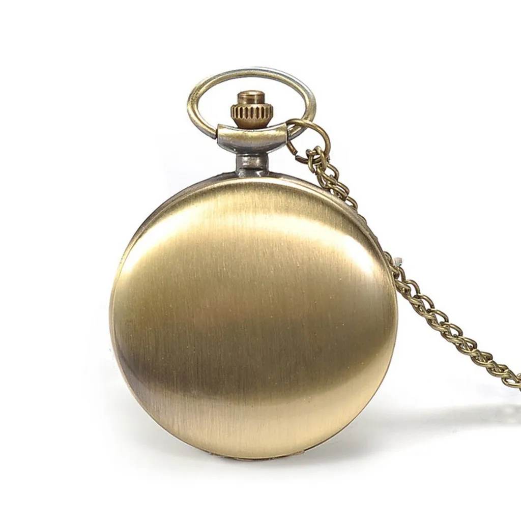4 6 см Индивидуальные модные ретро большие карманные часы с гравировкой кварцевые