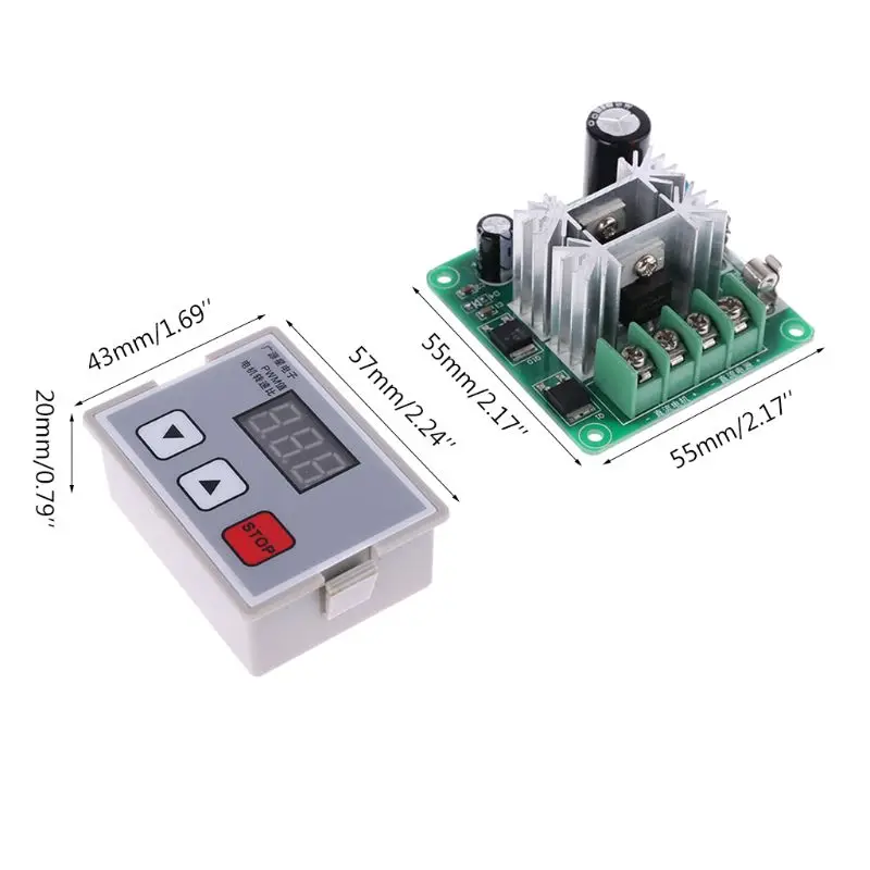 DC 12V 24V 10A мотор контроллер скорости ШИМ с цифровым двигатель дисплея Регулировка скорости двигателя контроллер скорости ШИМ