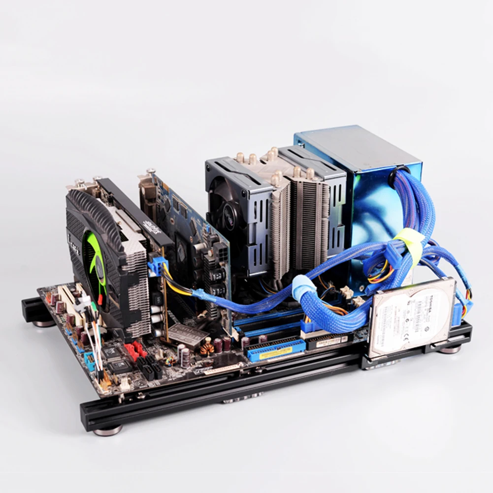 DIY открытая рама из алюминиевого сплава ATX материнская плата ПК чехол для разгона