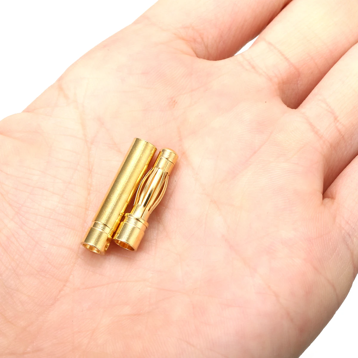 10Pair/20pcs 4mm For RC Battery Motor Bullet Banana Plug Male Female Connector Gold-plated Connectors | Электроника