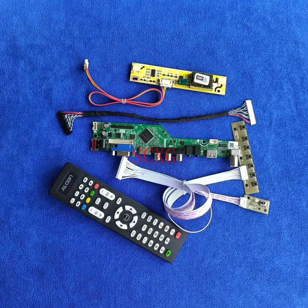 

1280*1024 DIY kit 2CCFL LCD screen drive board Signal Analog AV VGA USB HDMI-compatible Fit LM190E08/M190E8/M190EG02 30 Pin LVDS