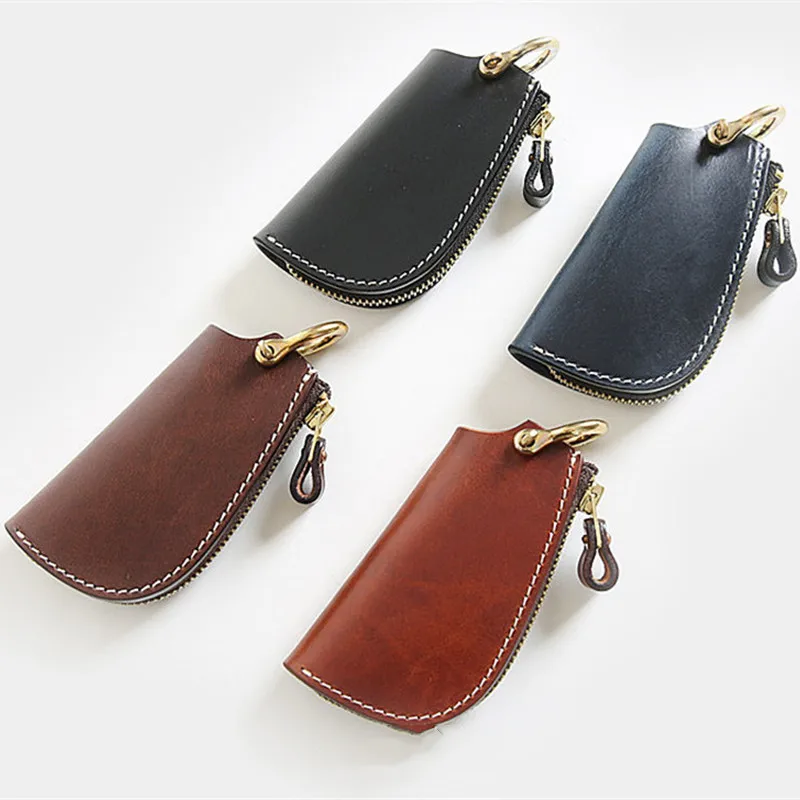 Автомобильный мужской держатель для ключей из 100% натуральной кожи женские