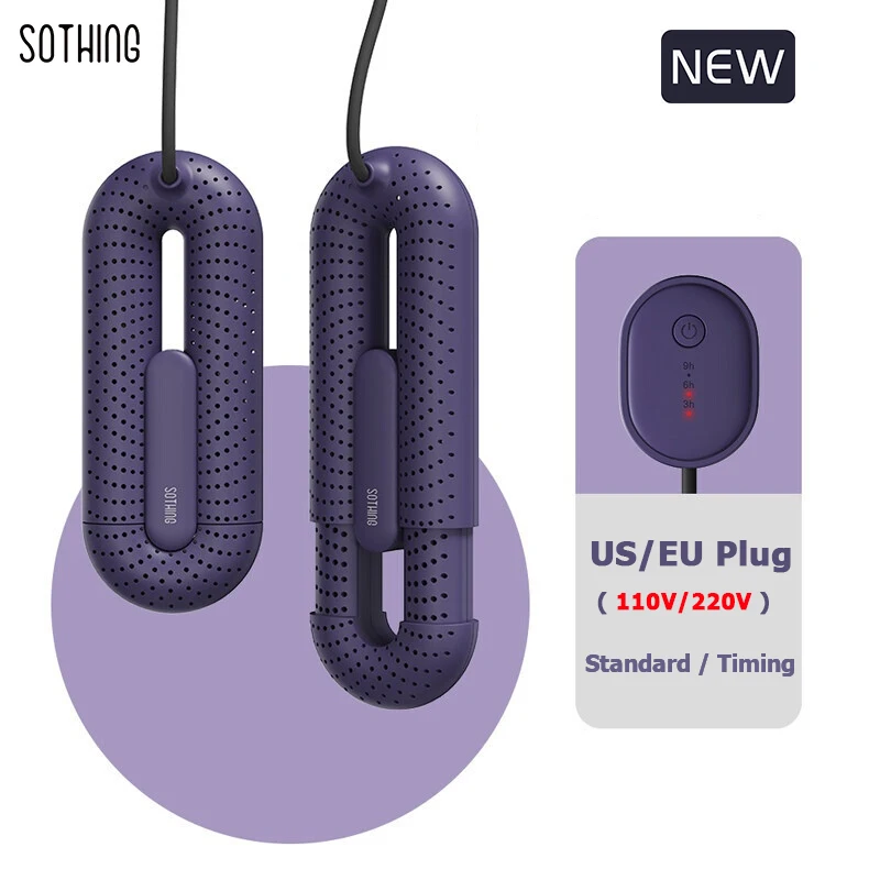 

New 110V/220V US/EU Plug Sothing Shoe Dryer Loop Stretchable Electric Shoes Dryer PTC Heater Portable Multi-effect Deodorization