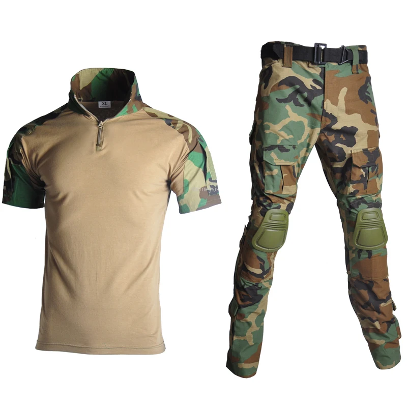 Дышащая армейская военная форма бриджи и брюки наколенники камуфляжные костюмы