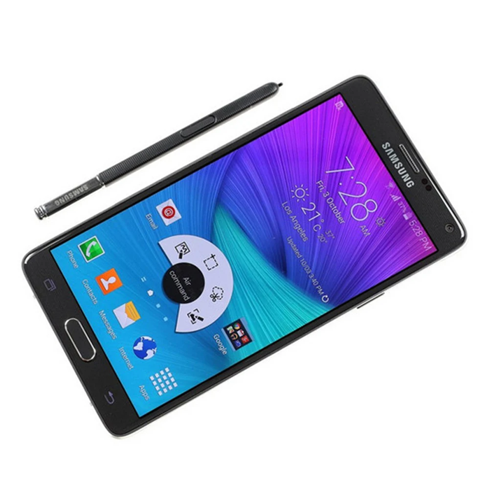 Оригинальный разблокированный Samsung Galaxy Note 4 N910A Android Note4 мобильный телефон