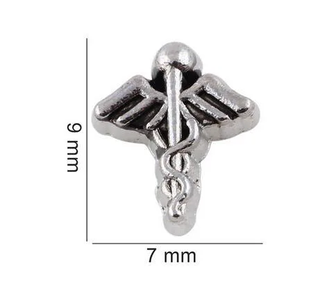 20 шт./лот медсестринский браслет с магнитной памятью|floating locket charms|locket charmsmedical symbol |