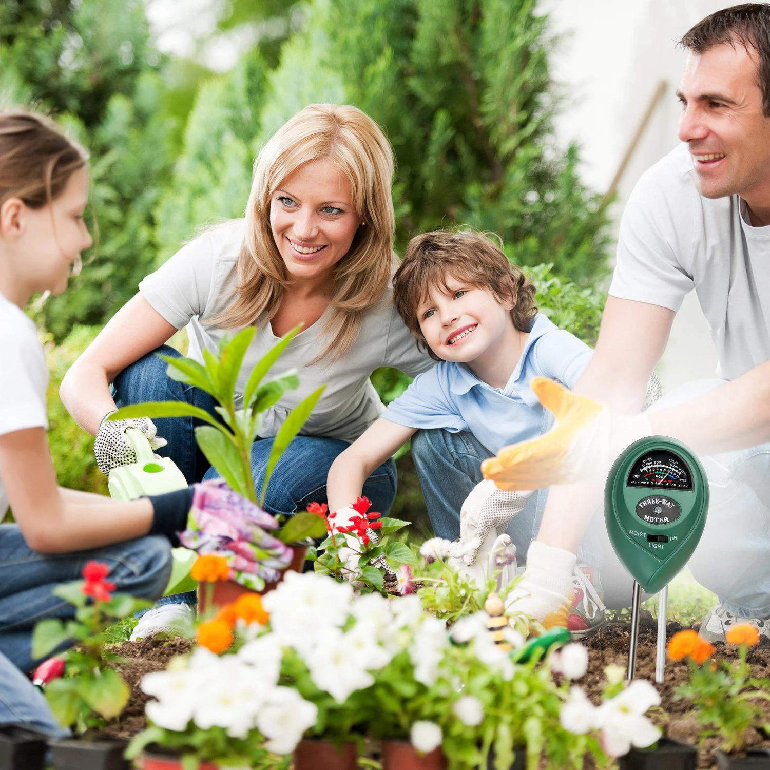 

3 in 1 Soil Water Moisture light PH Meter Tester Digital Analyzer Test Detector for Garden Plant Flower Hydroponic Garden Tools