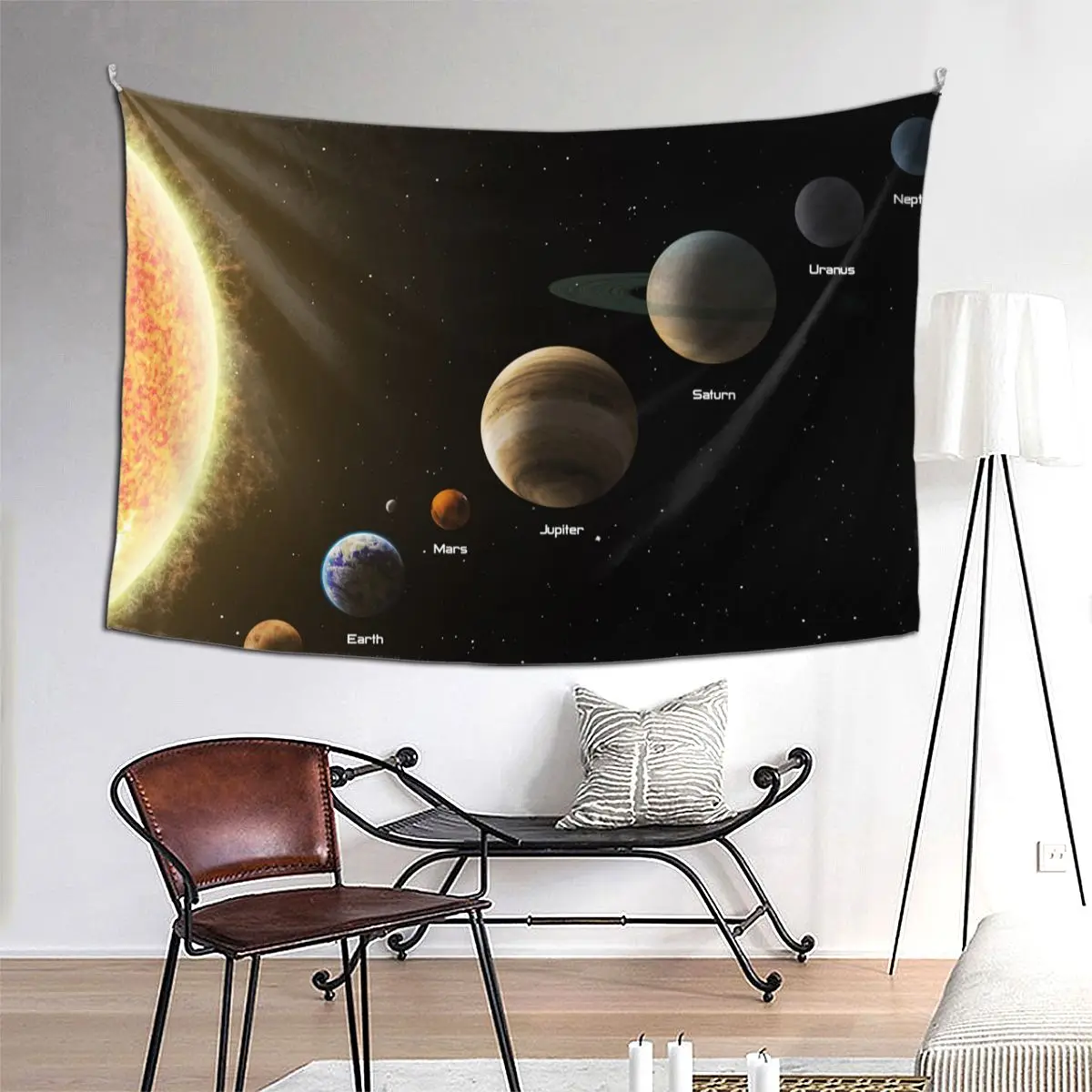 Universe Space Nebula Galaxy Tapestry Bohemian Wall Hanging Solar System Decoration for Bedroom Background Cloth Art Tapestries | Дом и сад