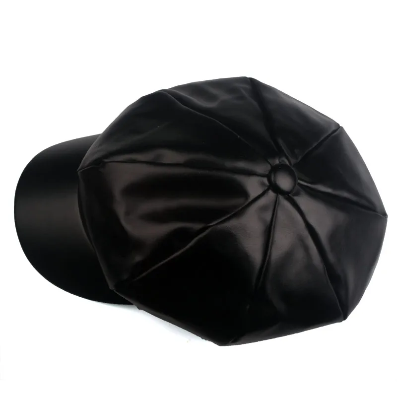 Новинка брендовая восьмиугольная кепка YARBUU из искусственной кожи Женская