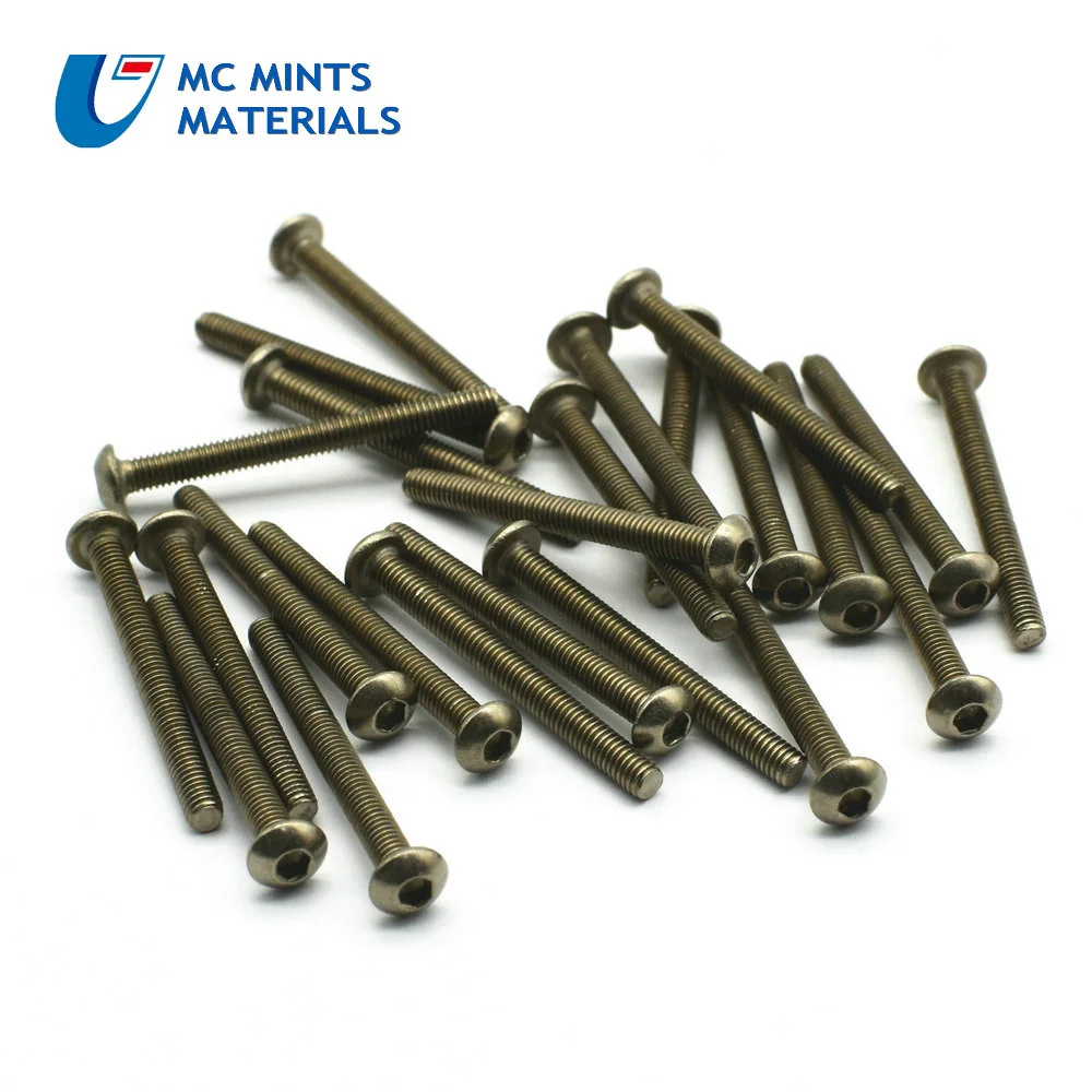 Титановый болт M4x5 6 8 10 12 15 20 25 30 35 40 45 50 мм крепежный с шестигранной головкой класс 2