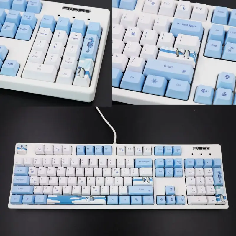 

113 Keys Antarctic Penguin OEM PBT Dye-Sublimation Mechanical Keyboard Keycaps
