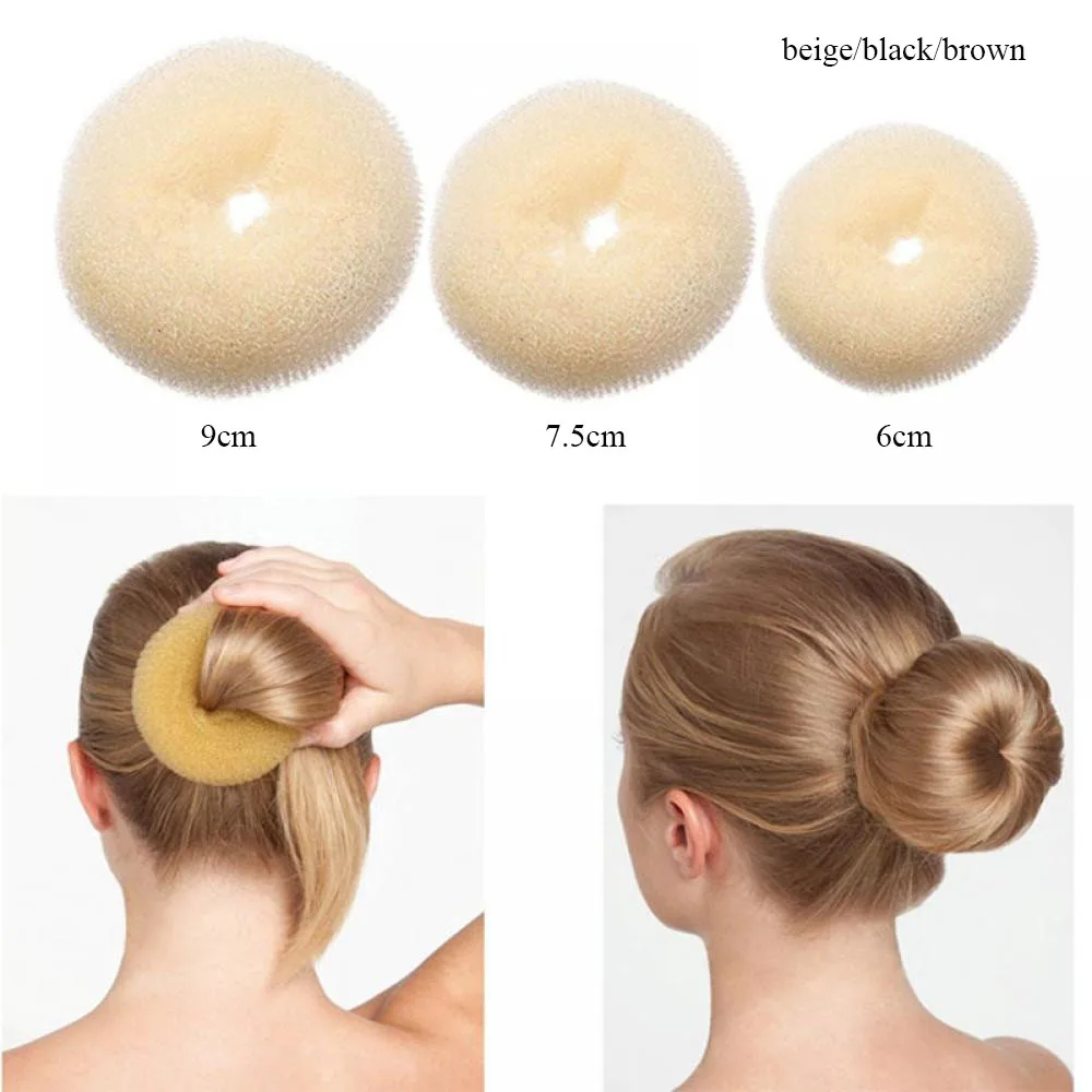 Hair Bun Maker Donut Magic Foam Sponge For Women Girls Ring Hairbands Braiding Accessories Femme Cheveux Styling Tools | Красота и