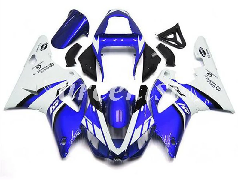 

4 Free Gifts New ABS Motorcycle The complete Fairings Kit Fit for YAMAHA YZF - R1 2000 2001 00 01 Custom blue white