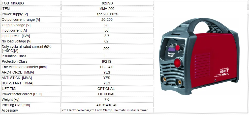 

IGBT 160A portable inverter mma 160 dc arc welding machine