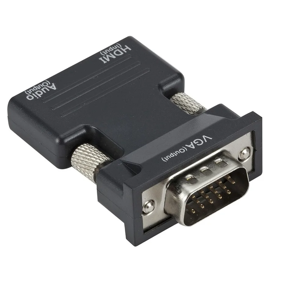 Преобразователь HDMI в VGA переходник мама папа с 3 5 аудио выходом цифровой