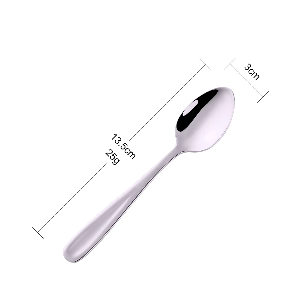 

12Pcs/Lot Wholesale Stainless Steel Tea Spoon Ice Cream Scoops Flatware Set Golden Spoon Dinner ware cake Spoons Drop shipping