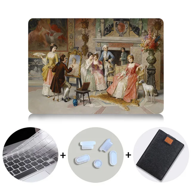 MB09 MTT чехол для Macbook Air Pro retina 11 12 13 15 Сенсорная панель классическая картина маслом ноутбук рукав для Apple macbook 13,3 дюйма Чехол - Цвет: MB09