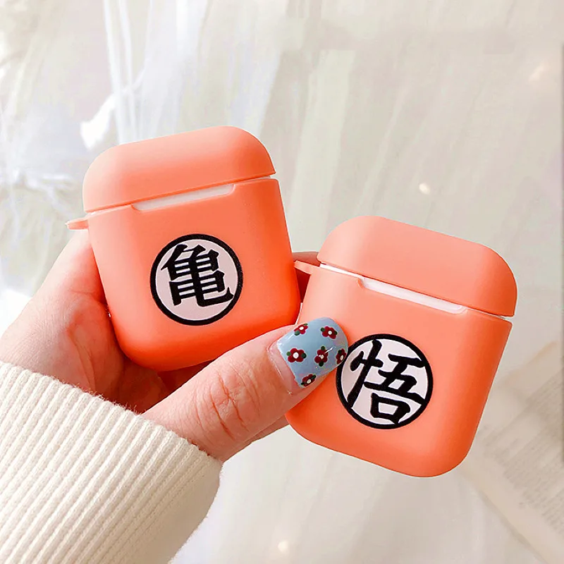Японский аниме Dragon Ball Goku Мягкий силиконовый чехол для наушников для apple airpods наушники беспроводные Bluetooth защитный чехол