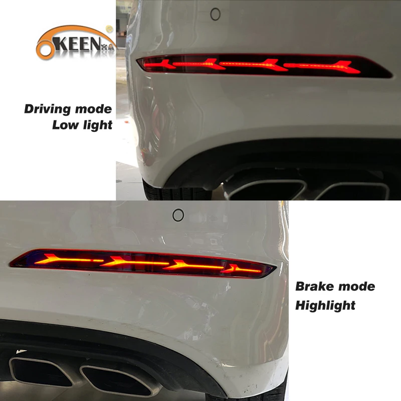 2PCS Led Rear Bumper Reflector Light For Hyundai Elantra 2016 2017 2018 Fog Lamp Turn Signal Driving Braking 12V | Автомобили и