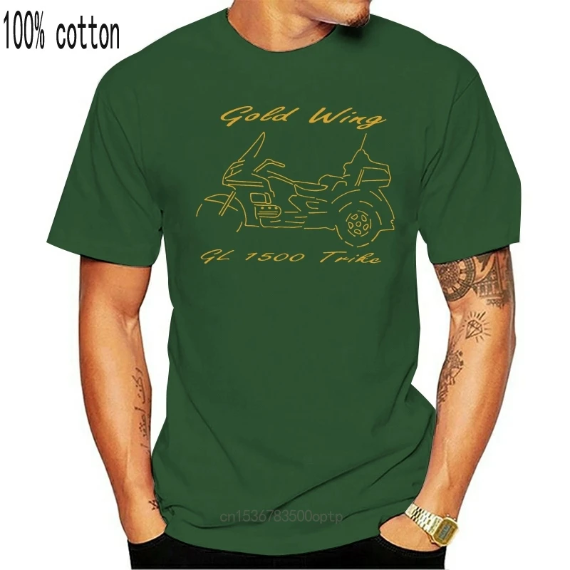 

New Summer Print T-Shirt Men Japan Motorcycle Goldwing 1500 Trike Graphic Design Tee Shirt Short Sleeve Black Custom Made T-Shir