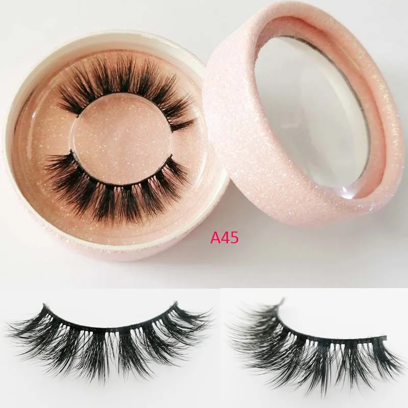 Искусственные норковые ресницы 3D протеиновые из шелка 100% ручная работа