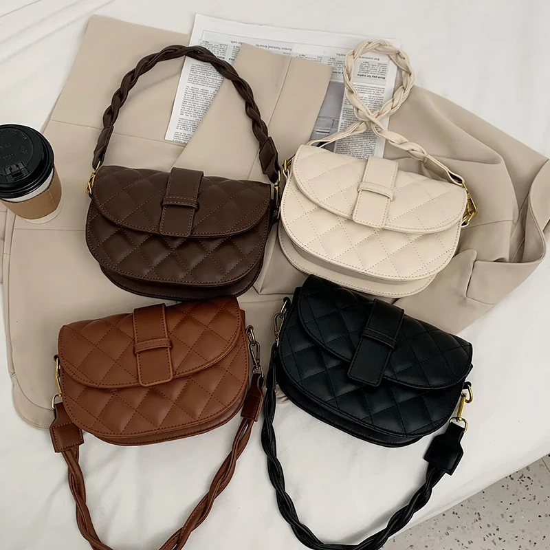 

Fashion Saddle Shoulder Crossbody Messenger Bag for Women 2021 New Purse Handbags Travel Bag High Quality Luxury Design