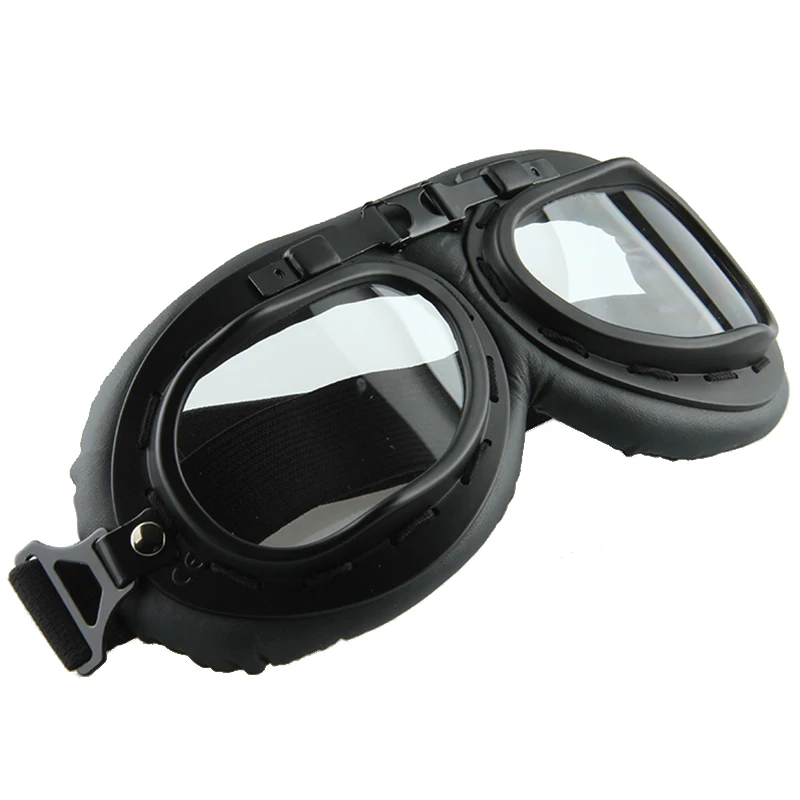 

POSSBAY Motorcycle Goggles Racing Cycling Goggles Cafe Racer Outdoor UV Protection Black Eyewear ATV Motocross Spectacle Glasses