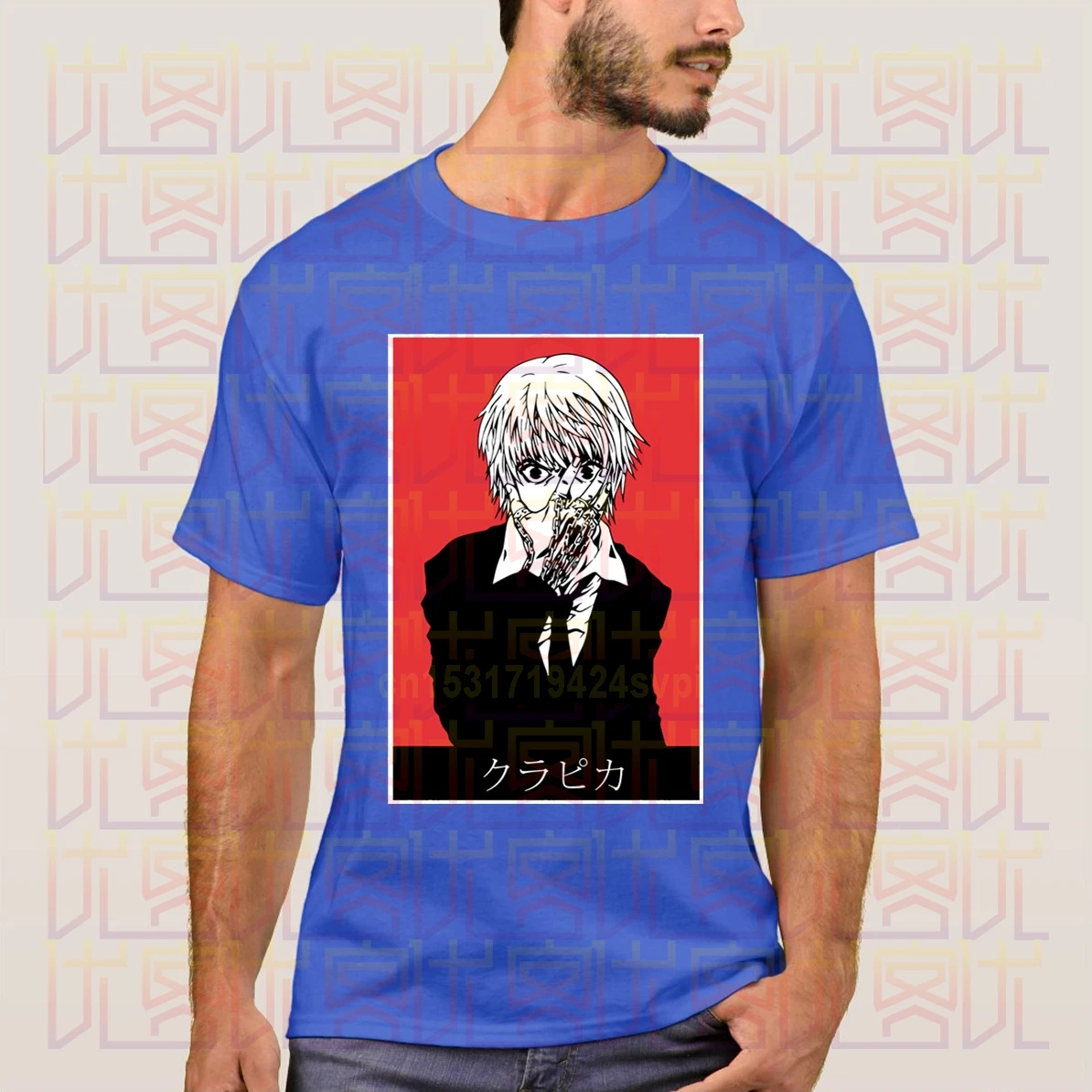 

Newest 2020 Summer Hunter X Hunter Japan Anime Kurapika 100% Cotton Clothes Casual Tee Shirt Present Homme Tops Tees S-4XL