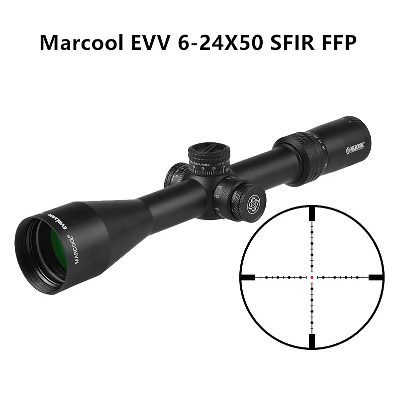 Охота MARCOOL 6 24X50 FFP 308 win доступны Tactische оптический прицел с фокусирующей оптикой для