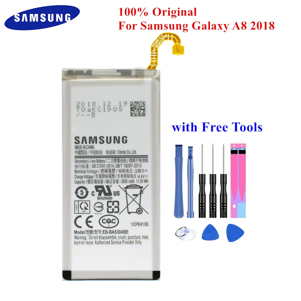 Оригинальная Аккумуляторная батарея для Samsung Galaxy A8 (2018) A530 | Мобильные телефоны и