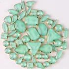 Золотые крабы настройки 50 фотоформ микс желе конфеты Перидот стекло Кристалл пришить стразы свадебное платье обувь сумки diy