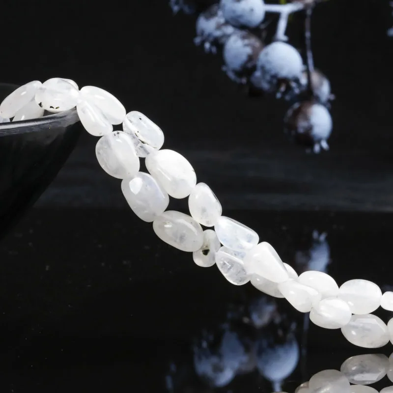 

6x8MM Natural Amorphous Jewelry Loose Beads 8x10MM Bai Yueguang Energy Beads Suitable For Jewelry Making DIY Bracelets Necklace