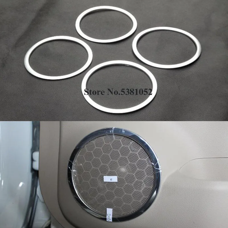 ABS хромированный дверной стерео динамик кольцо Крышка накладки для Nissan X Trail XTrail