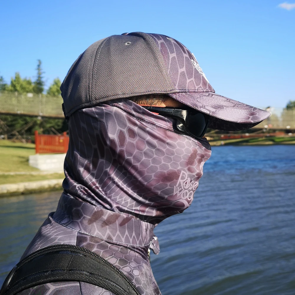 RoseWood Fishing Sun Mask Magic Neck Face Shield Tube Men Women For Outdoor Hiking Cycling Motorcycle Hunting UV Dustproof | Спорт и