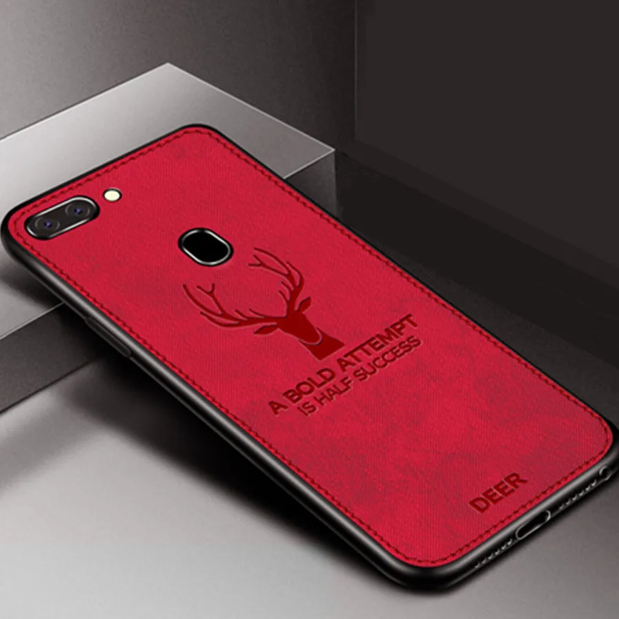 Роскошный тканевый чехол с оленем для Oppo A9 A7X Reno X10 zoom A5 A7 A83 A79 A73 A59 A3 A3s Чехол Мягкий