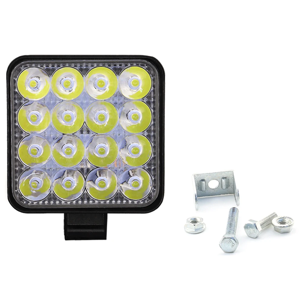48 Вт Светодиодный светильник квадратный 16LED 12V 24V внедорожные прожектор Точечный