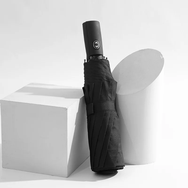 New Big Strong Fashion Windproof Men Gentle Folding Compact Fully Automatic Rain High Quality Pongee Umbrella Women LY12 | Дом и сад