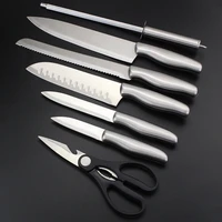 chef serrated kitche knife set german steel sharp japanese cleaver luxury high quality fish cutting professional couteau cooking