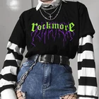 Женская футболка в стиле Харадзюку, с принтом в стиле хип-хоп