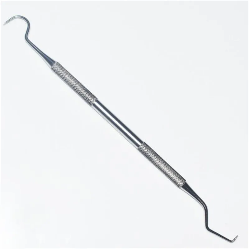 Скребок стоматологический с двойными концами из нержавеющей стали для чистки
