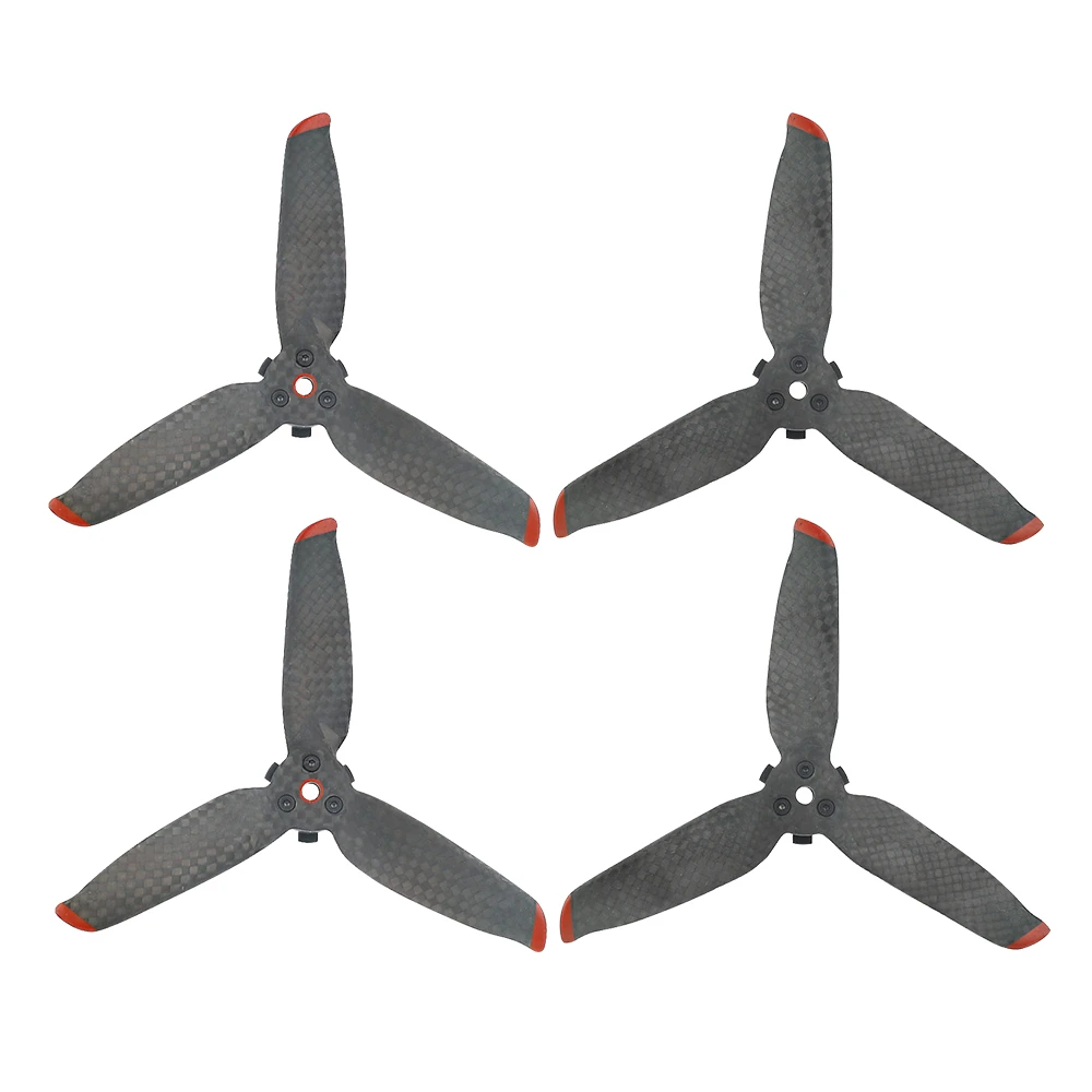 

4 PCS Carbon Fiber Propeller Blades are suitable for DJI FPV Combo Ride Through Aircraft Drone Accessories