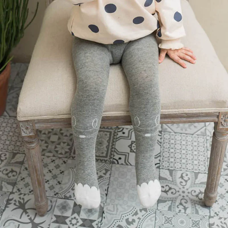 Хлопковые колготки для малышей Новая одежда маленьких девочек зимние и осенние