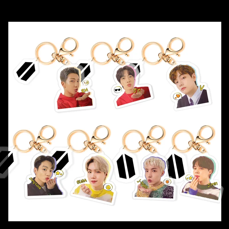 

1 шт., акриловый брелок для ключей Kpop Bangtan Boys