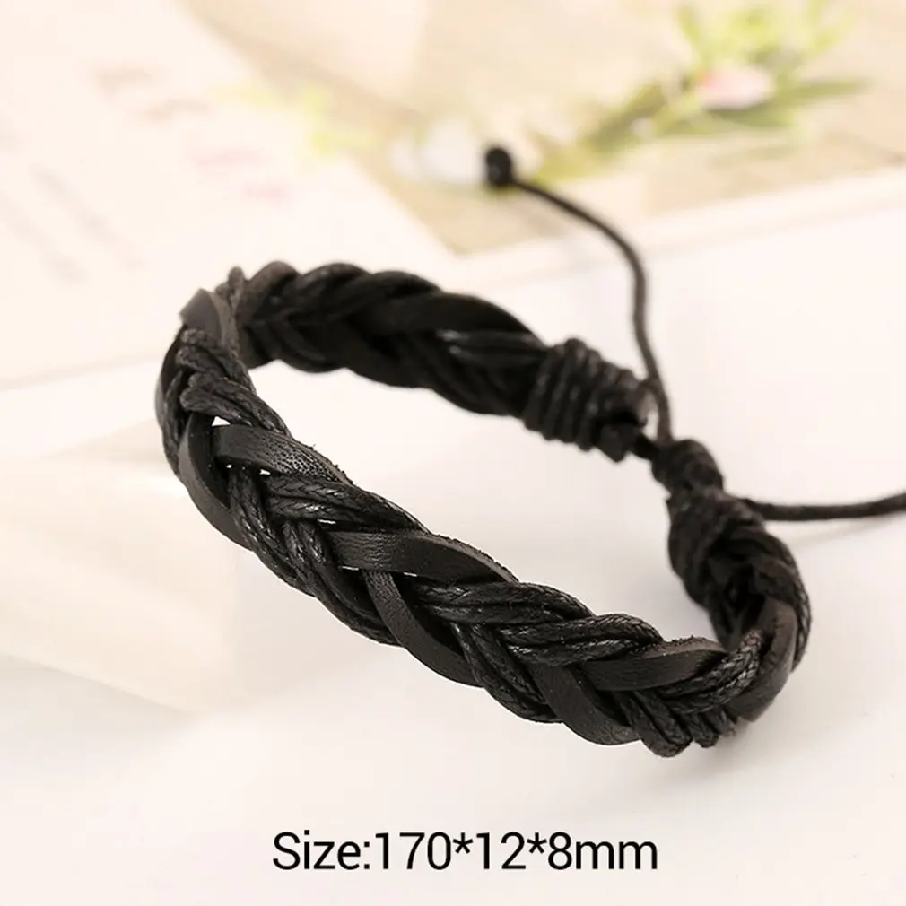 Модный тканый браслет для пары мужчин и женщин в стиле ретро ювелирный