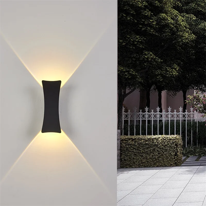 Уличное настенное бра AOSONG черное освещение для внутреннего дворика 220 В 110