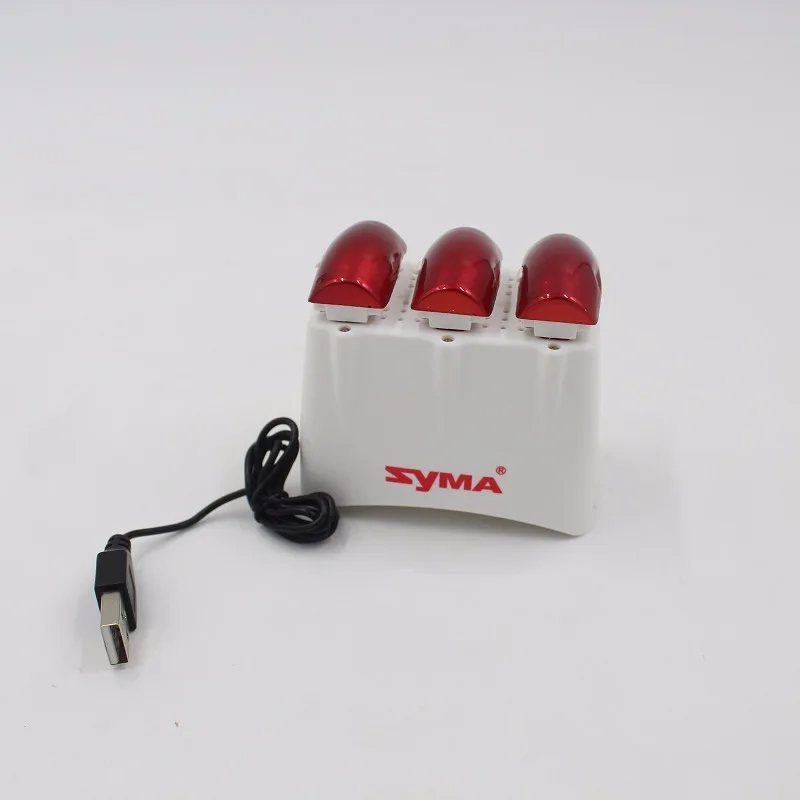 

3.7V Battery Charger 3in1 Charging Box With 3PCS 3.7V 500mAh Battery for Syma X5U X5UC X5UW X5UW-D RC Quadcopter Drone Battery